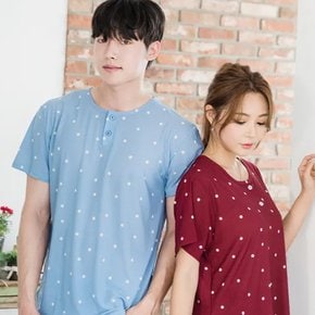 네이쳐마 여성/남성 반팔 잠옷 세트(6Colors)