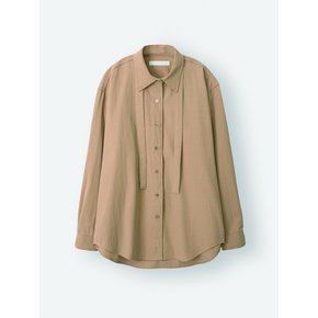 tie shirt_beige