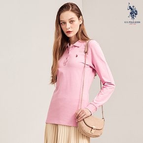 [U.S. POLO ASSN.] 여성 SPRING 폴로 티셔츠_L/PINK