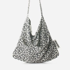 Rabbit eco bag_black flower