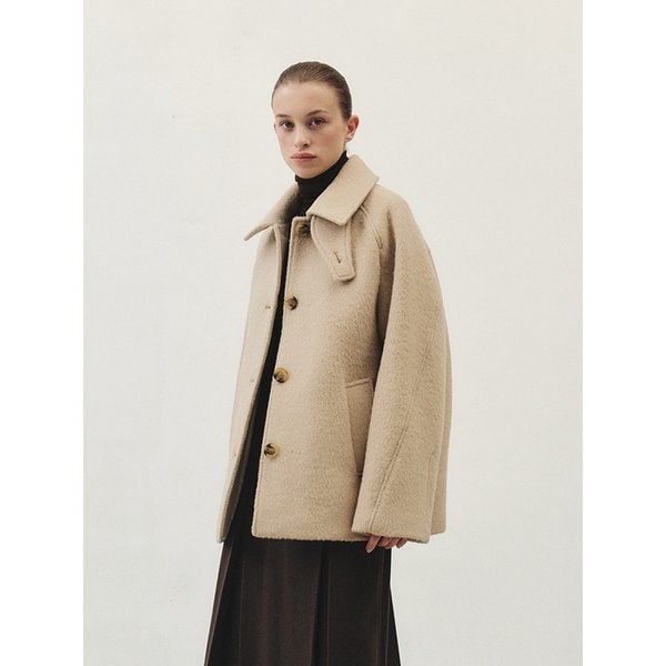RTW ALPACA HAIRY HALF COAT_2COLORS