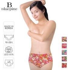 순면 본염 여성 맥시 삼각 팬티 5매 BWP0544