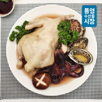 통영수산물시장 실속 해신탕세트 1.5kg내외 (생닭+문어+전복+백숙재료)