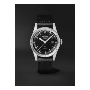 플리거 F-41 오토매틱 GMT 리사이클 스테인리스 스틸 가죽 41mm 시계 레퍼런스 넘버 F4220018