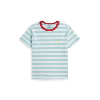 폴로 랄프 로렌 폴로 키즈 남아 2-7세 스트라이프 코튼 저지 포켓 티(CWPOTSHB8021255999)