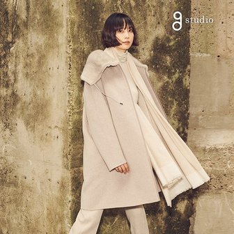 지스튜디오 23FW 사가밍크 캐시미어울코트