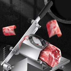  얇은 냉동고기슬라이서 수동육절기 대패삼겹살절단기 냉동육커팅기