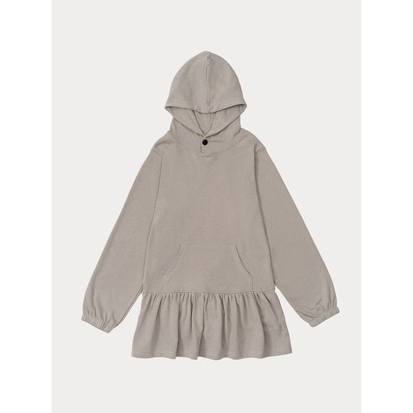 BUTTON SWEAT ONE-PIECE (GRAY)