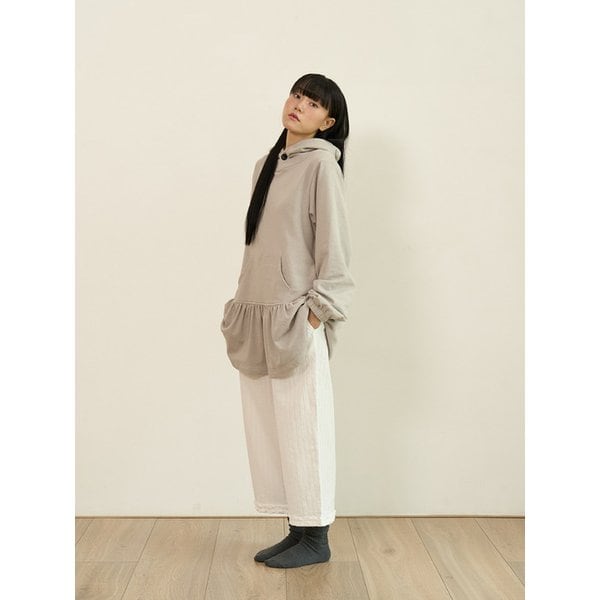BUTTON SWEAT ONE-PIECE (GRAY)