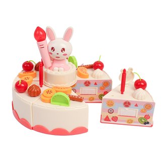 키움하우스 해피버스데이멜로디케이크 +건전지 소꿉 역할놀이 생일 케이크 장난감 교구 선물