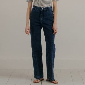 blank03 [블랭크03] boot cut jeans (deep blue)