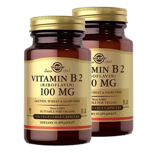 솔가 비타민B2 리보플라빈 100mg 100캡슐 2개