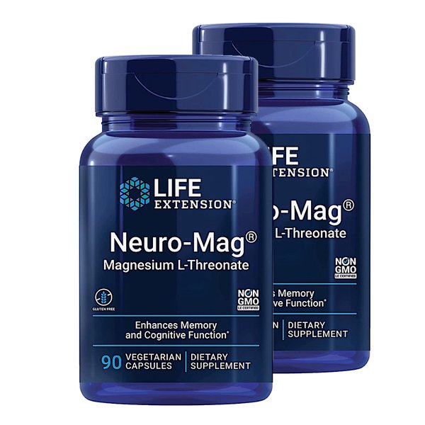 라이프 익스텐션 뉴로마그 Neuro-Mag Magnesium 90캡슐 2개