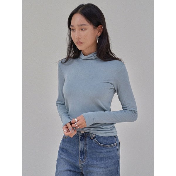 베이직 슬림쉐입 하이넥티