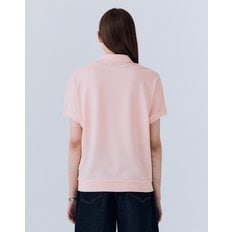 [23SS] [추가세일]핑크 단색 면혼방 반팔카라티셔츠 HSTS3BC35P1