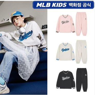 MLB키즈 24FW 바시티 우븐 맨투맨 셋업 (3color) 7AS2V0444