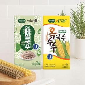 /순솔 [1+1] 순솔 100% 메밀국수 1kg + 순솔가원 옥수수국수 1kg