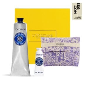 [3천원상품권][기프트] 시어 핸드크림 150ml 세트 (+파우치+미니핸드)