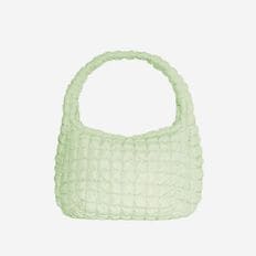 COS 코스 퀼티드 오버사이즈 숄더백 그린 0916460022