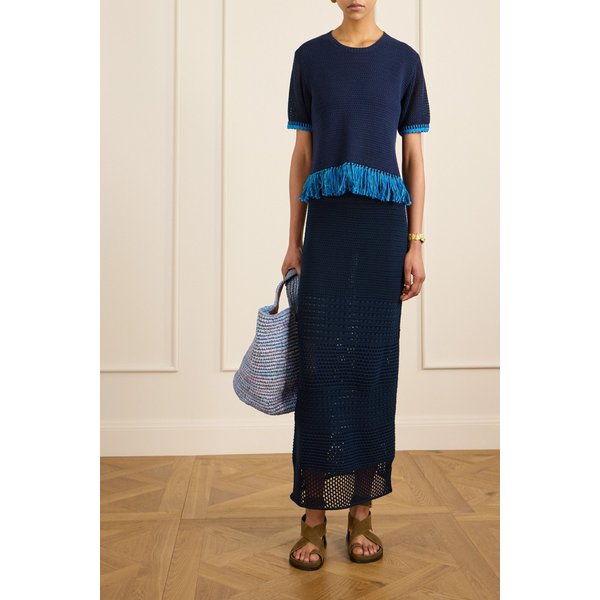 에스코비도 아마다 코튼 크로셰 맥시 스커트 46376663162989216
