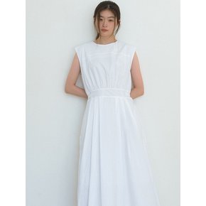 Line Flare Long Dress - Ivory