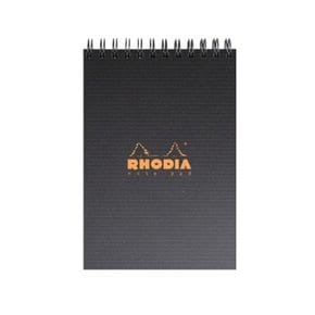 [RHODIA]로디아 클레식 스프링 노트패드A5격자(블랙)165009