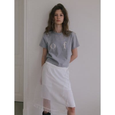 오버듀플레어 OF LOGO T-SHIRT_GREY