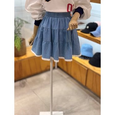 레코브 레이스 미니 데님스커트(LG31E6SK525X)