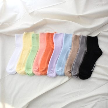 바나나시스터즈 파스텔 미니 골지 삭스