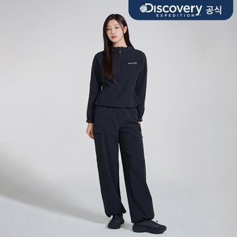 디스커버리 여성 우븐 에센셜 트레이닝 아노락 (BLACK)