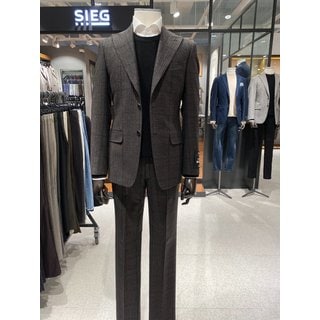 지이크 [시흥점] 마르조또 이태리수입원단 브라운네이비체크정장 (PBJ20220