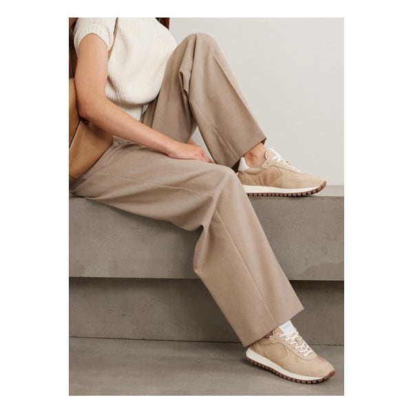 그래블 스웨이드 가죽 셸 스니커즈 샌드 46376663162838765