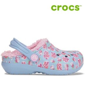 아동 샌달  H12  204817 4ILKids Classic Fuzz Lined Graphic Clog_P369333115