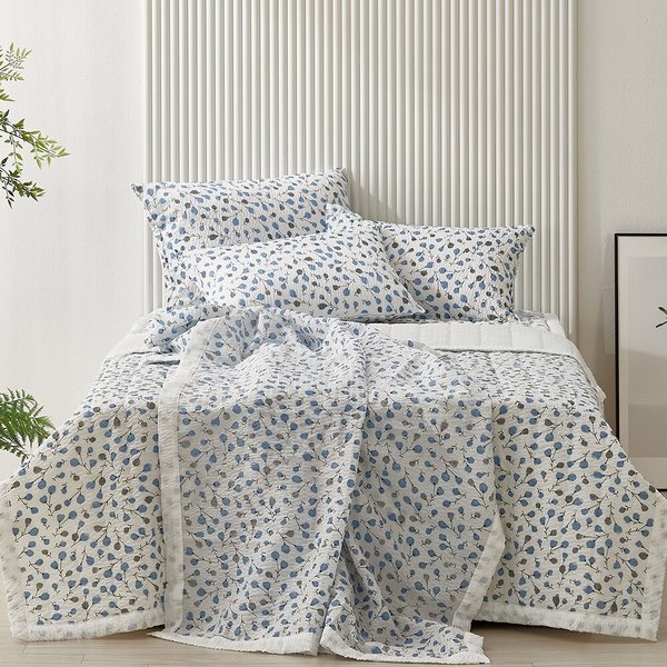 리브린 썸머블룸 시어서커 여름 홑이불 베개세트 SS