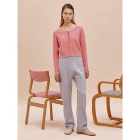 Merino Wool Long Knit Pants  Light Grey (WE415UC022)