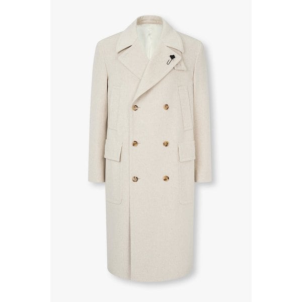 포켓 디테일 울 더블 롱 코트 1915308005000