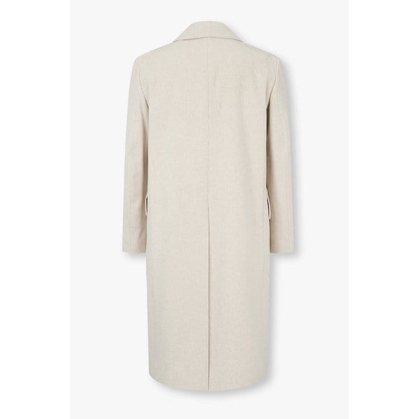 포켓 디테일 울 더블 롱 코트 1915308005000