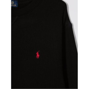 [해외배송] 랄프로렌 키즈 로고 맨투맨 323772102 004 POLO BLACK