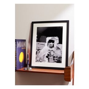 Framed 1969 Alan L. Bean on the Moon Print, 17 x 21