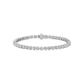 14K 랩다이아몬드 3프롱 테니스 팔찌 0.1ct