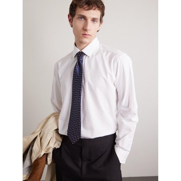 샤르베 8.5cm 자수 실크 넥타이 46376663162965286