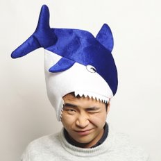 상어가족 인형 모자 (블루) 아빠