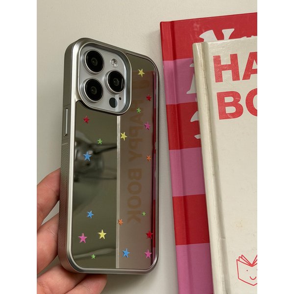 미러 실버 범퍼 폰케이스 - tok tok