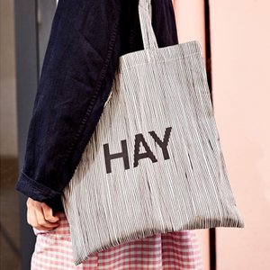 HAY [이노메싸/HAY] Cotton Bag (700185) Stripe HAY 에코백 예약주문