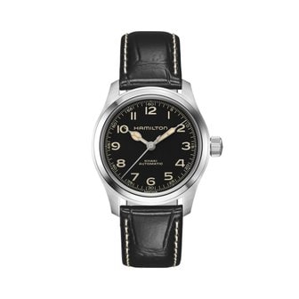  해밀턴 H70405730 카키필드 머피 남성 가죽 오토매틱 38mm