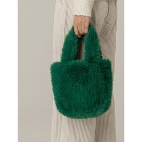 COYA 25 fur tote bag [green]