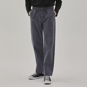 DENIM ONE TUCK GRAY PANTS