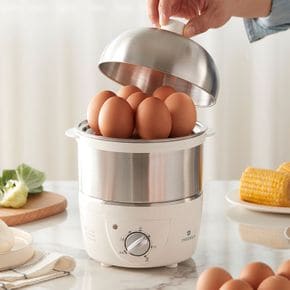 디온리 FULL 스텐 2단 계란찜기 30분 타이머 계란삶는기계 고구마 계란찜 NBE023S..[31723474]