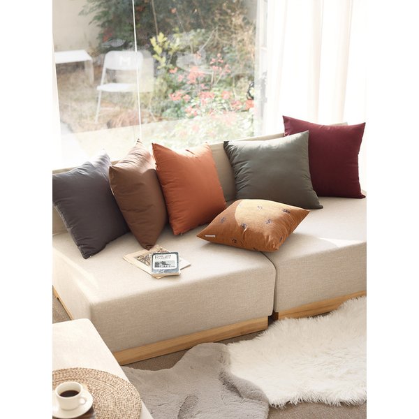 편안한 워싱코튼 쿠션커버 10color / 3size