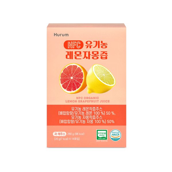 NFC 유기농 레몬자몽즙 (20g x 14포)